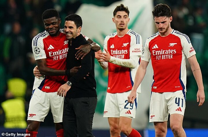 Arteta hails 5-1 win over Sporting as best European away display of his tenure