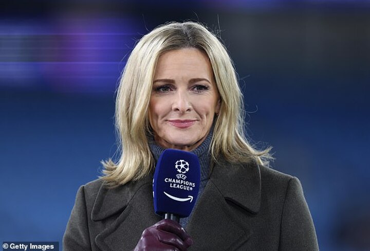 Gabby Logan forced to apologise as pundit swears during live UCL coverage