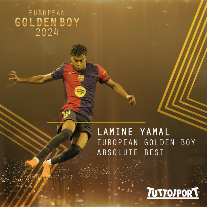 OFFICIAL: Lamine Yamal is the winner of 2024 Golden Boy award