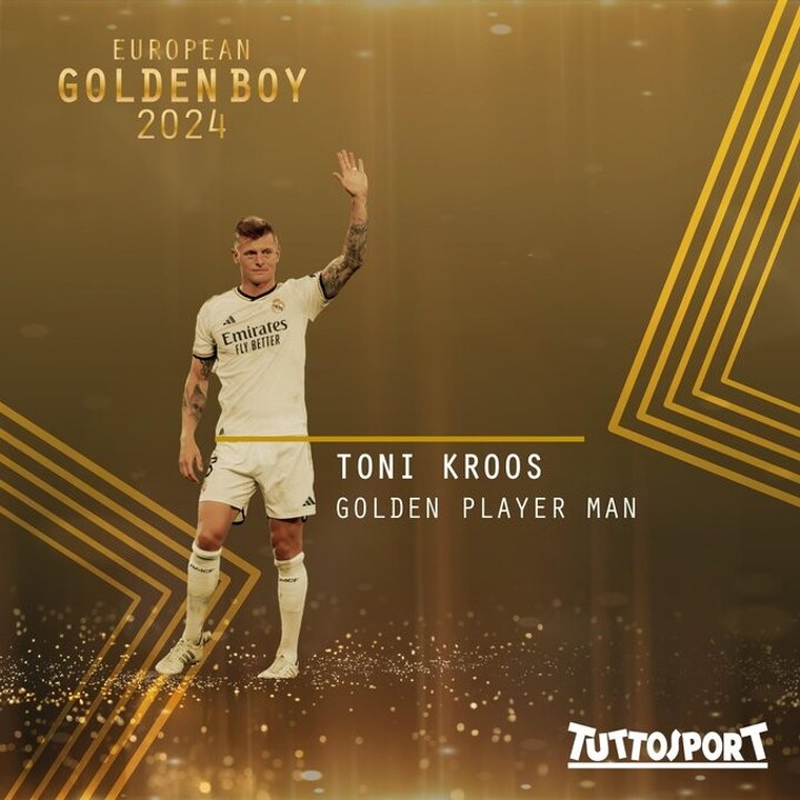 OFFICIAL: Toni Kroos wins The Golden Player Man 2024