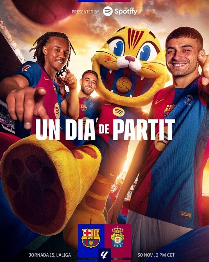 💙❤️ Barcelona poster for the clash against Las Palmas💙❤️