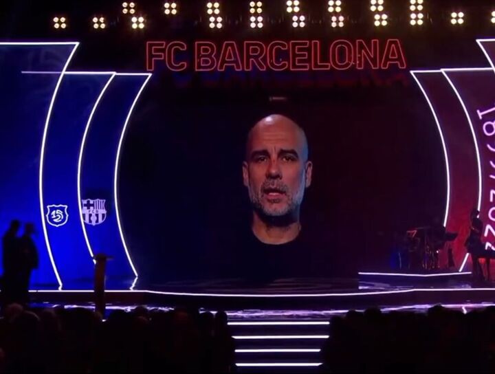 Xavi’s wife goes viral after reaction to Pep singing at Barca 125th celebration