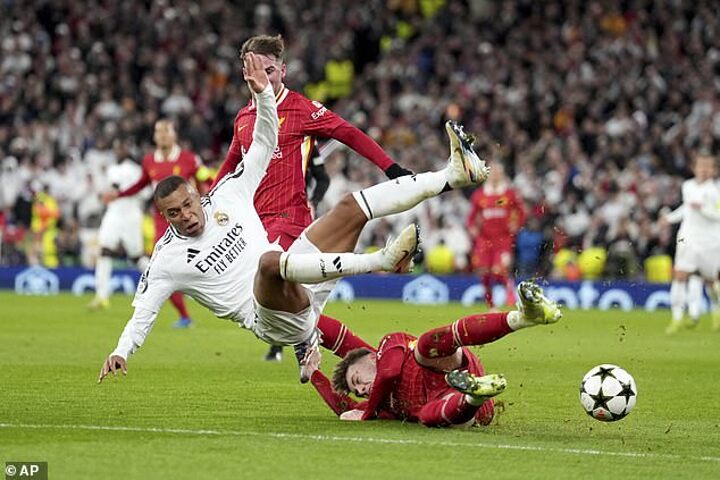 Anfield erupts and fans rave as Bradley’s thumping tackle on Mbappe goes viral