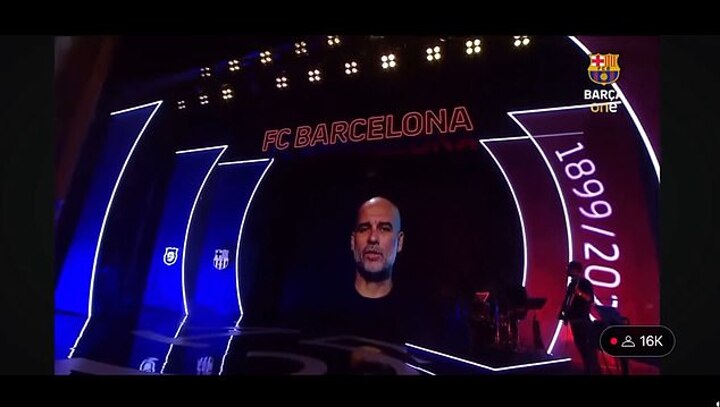 Fans stunned as Guardiola sings at Barcelona’s 125th gala with scar of the face