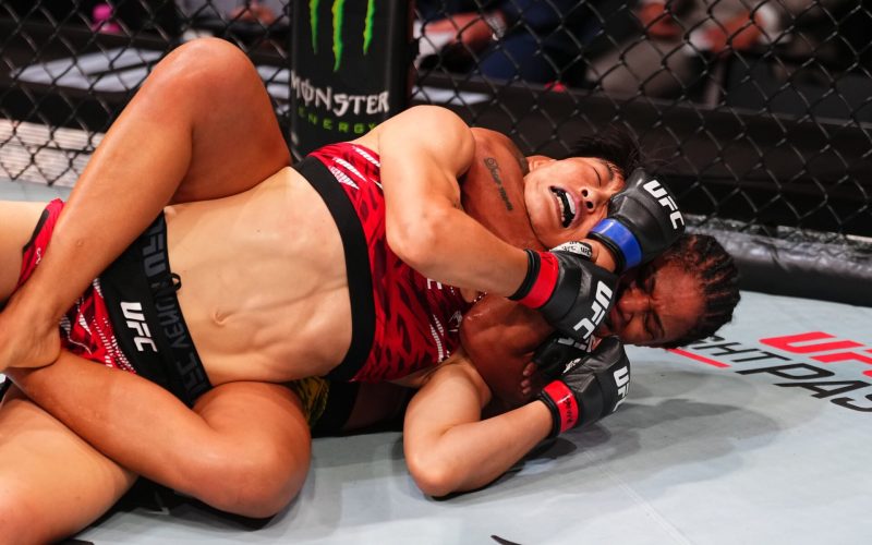 ‘She’s out’… Unbeaten prospect put to sleep by 10/1 underdog in stunning UFC Macau upset