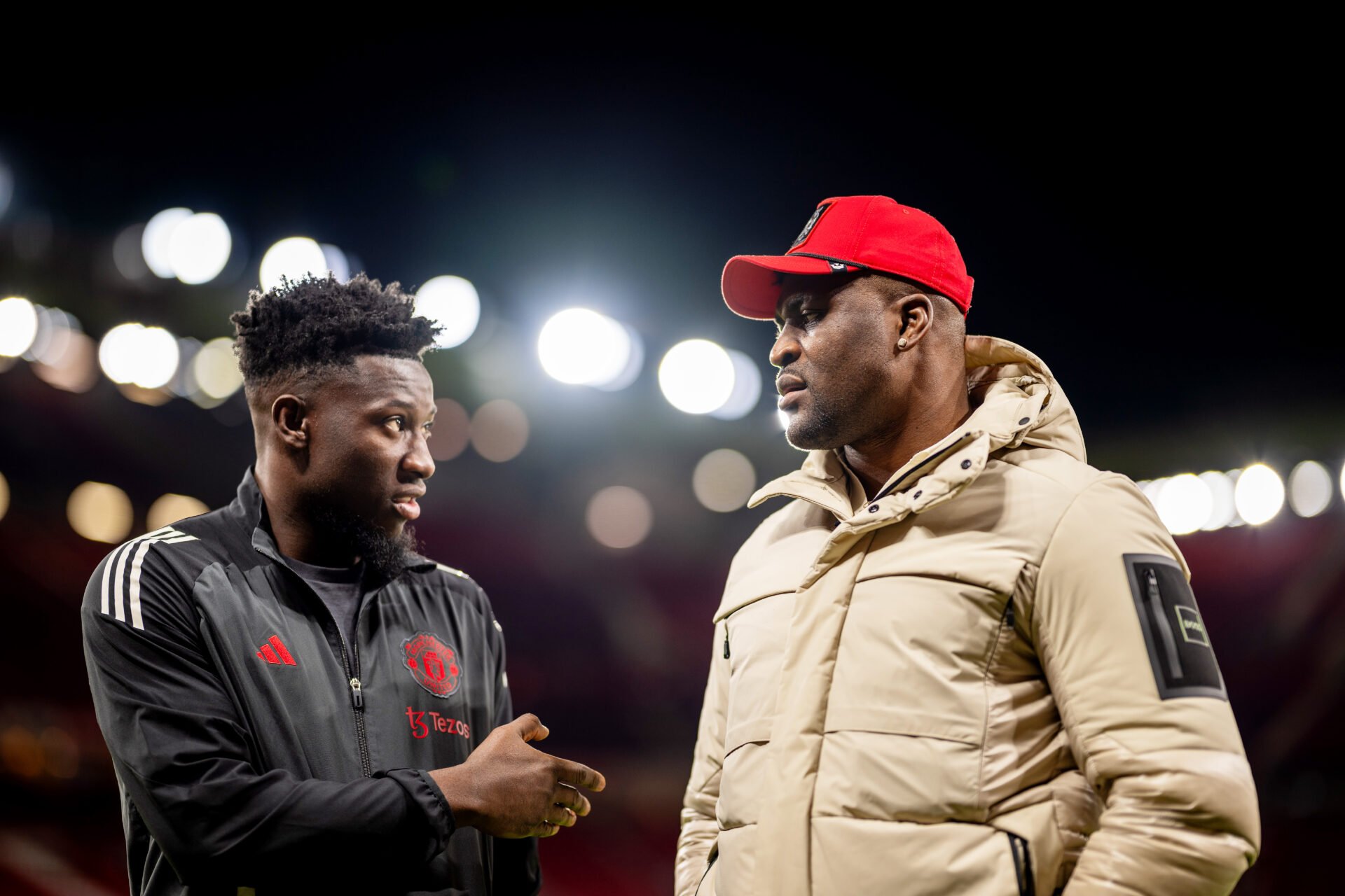 Francis Ngannou and former Tyson Fury opponent tease potential boxing clash during chance meeting at soccer game