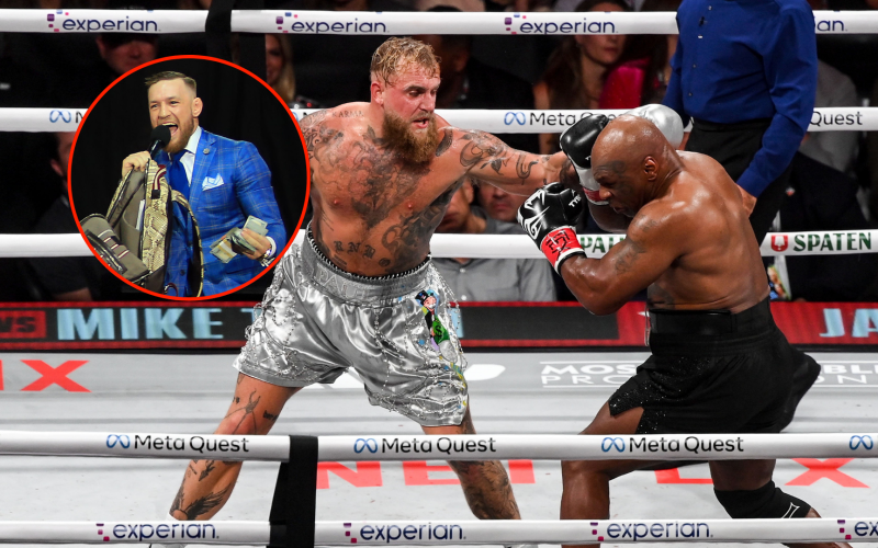 Conor McGregor loses another $1million dollar bet as Mike Tyson is defeated by Jake Paul