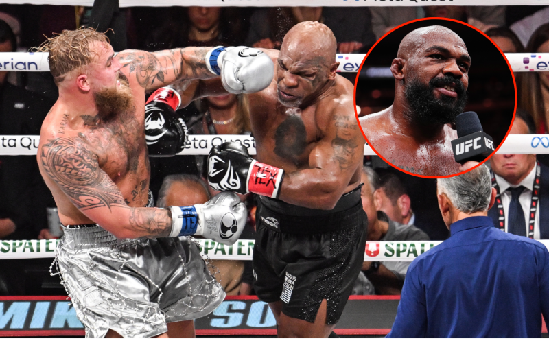 ‘Them legs aren’t working’… Jon Jones reacts to Mike Tyson’s loss to Jake Paul