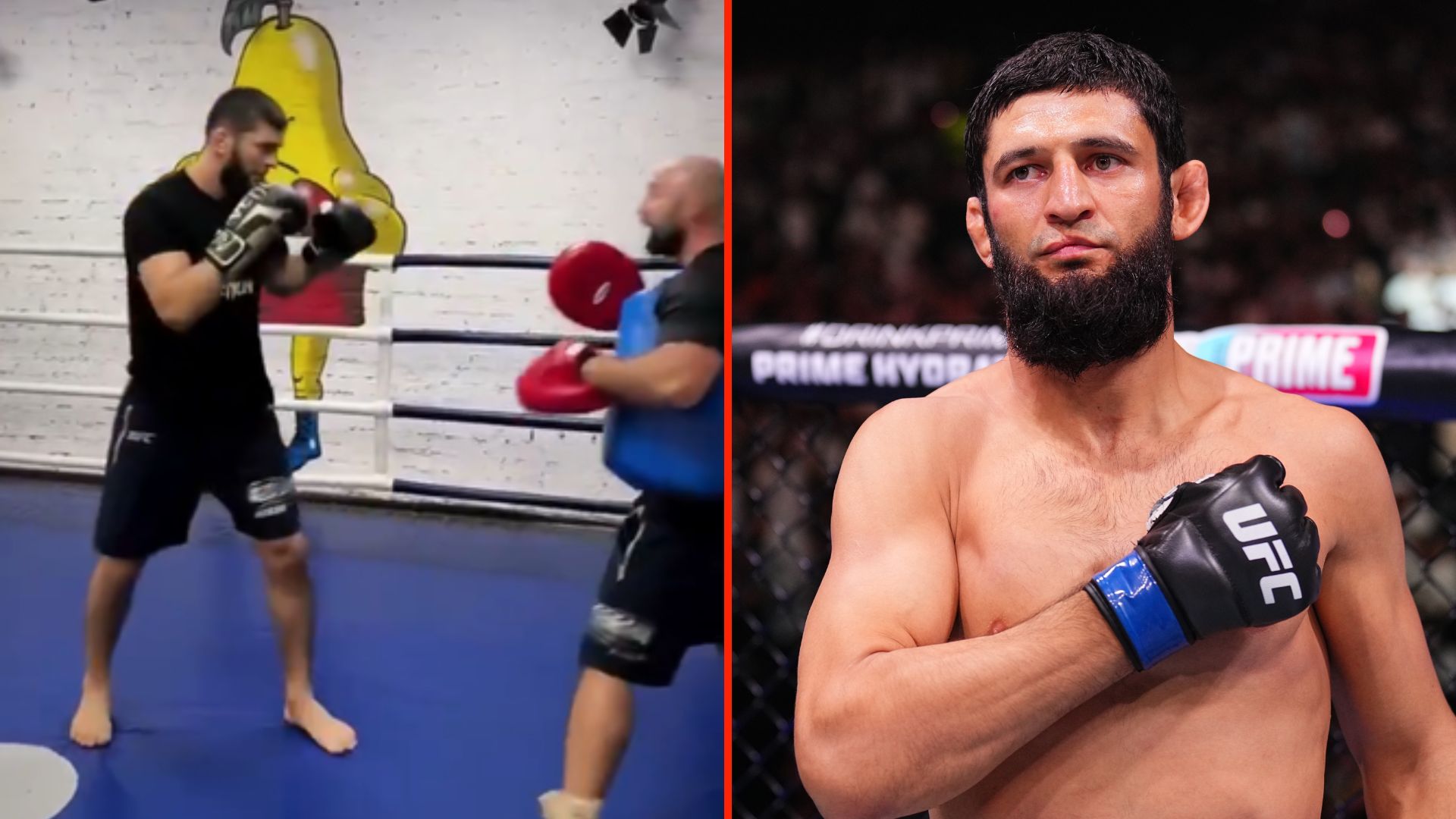 ‘This is why he should stick to wrestling’… Fans react to new Khamzat Chimaev training footage as the Chechen returns to camp