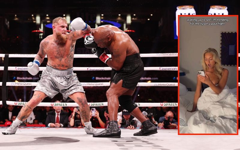 Jake Paul vs Mike Tyson makes unlikely star of ring girl blown away by ‘overwhelming’ newfound fame