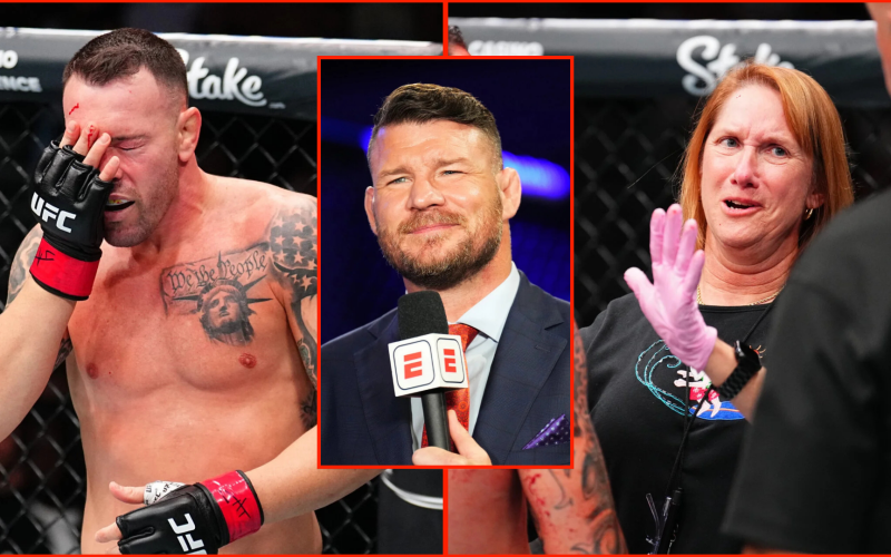 Michael Bisping reveals Colby Covington’s fight-ending cut left ‘massive pools of thick blood’ in the UFC Tampa octagon