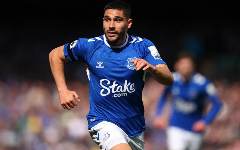 Marseille’s Neal Maupay takes a swipe at Everton