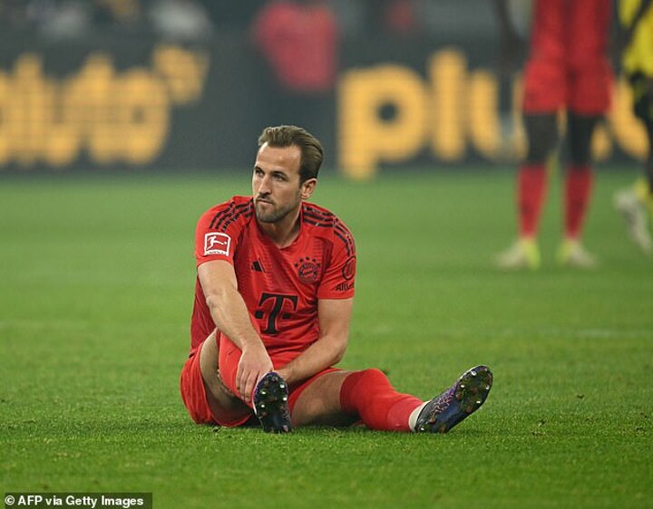 Harry Kane limps off after going down injured in Bayern Munich’s clash with Borussia Dortmund