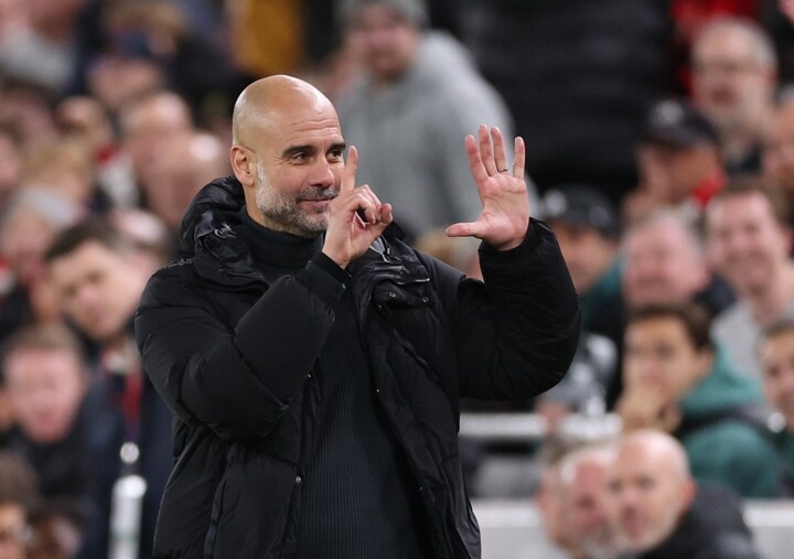 Pep does a Mourinho with gesture to crowd, fans convinced he has ‘lost his mind’