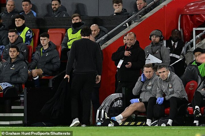 Southampton boss Martin MISSED Spurs’ fifth goal after walking down the tunnel