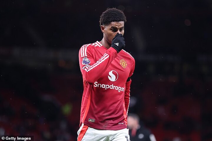 Rashford was sent home due to illness just 24 hours after Manchester derby snub