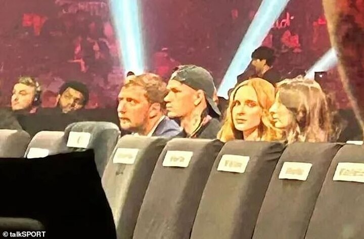 Mudryk is spotted ringside ahead of Oleksandr Usyk versus Tyson Fury in Saudi