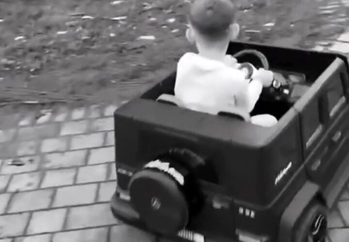 Man City ace Phil Foden’s kids take a spin in custom-built mini Mercedes G-Wagons