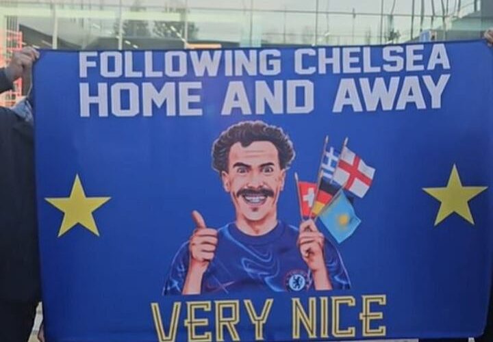 Not so ‘nice’! Kazakhstan police seize Chelsea fans’ Borat flag