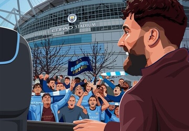 IT’S DERBY DAY! 🩵 – Man City release pre-match poster