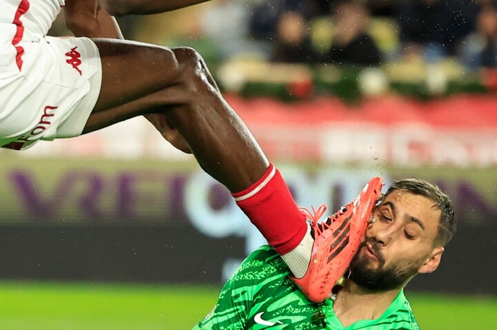 Gianluigi Donnarumma suffers horror facial injuries after sickening tackle that could have blinded him