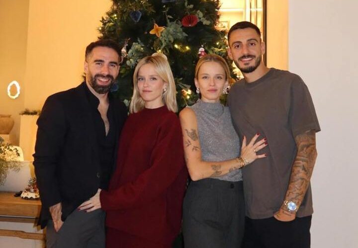 Real Madrid cult heroes reunite and spend Christmas together with twin Wags