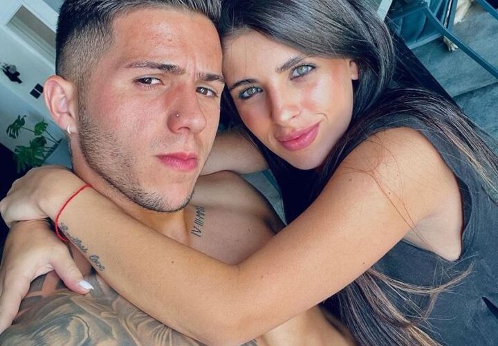 Enzo Fernandez’s ex-fiancee flies to London with their two children to spend New Year with Chelsea’s £107m star