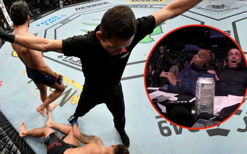 Joe Rogan and Daniel Cormier became a meme when UFC Tampa star suffered wild KO that shocked the world