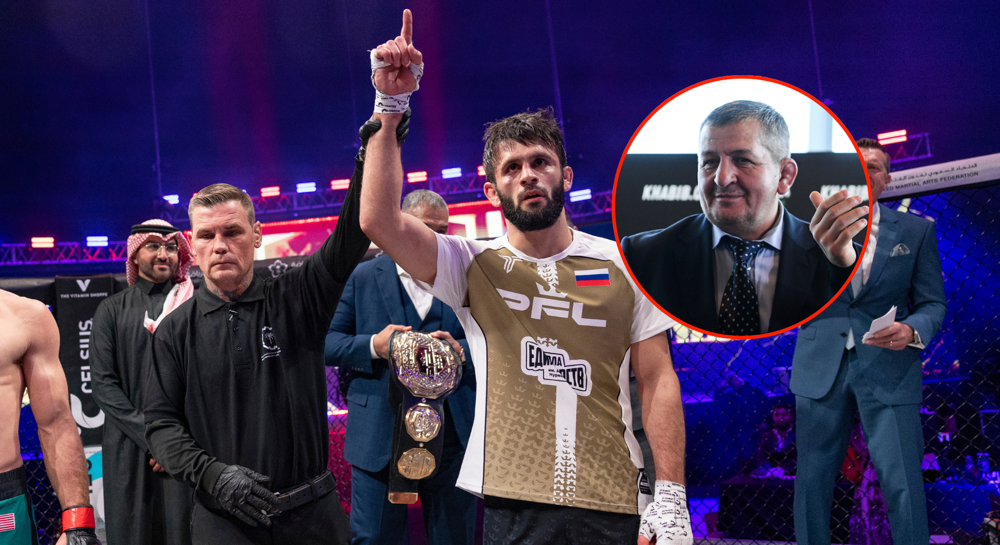 Newly-crowned PFL champion pays emotional tribute to Khabib Nurmagomedov’s late father