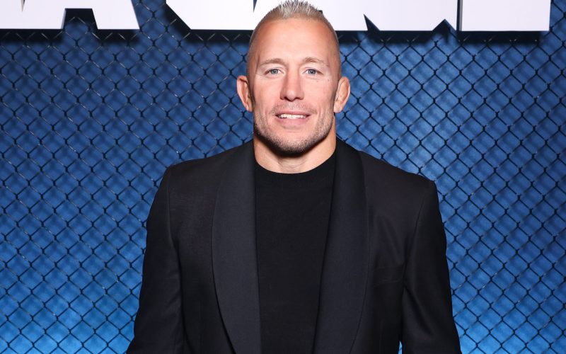 ‘She’s so beautiful’… Georges St-Pierre was left in awe when he spotted his celebrity crush sitting in the front row during one of his fights