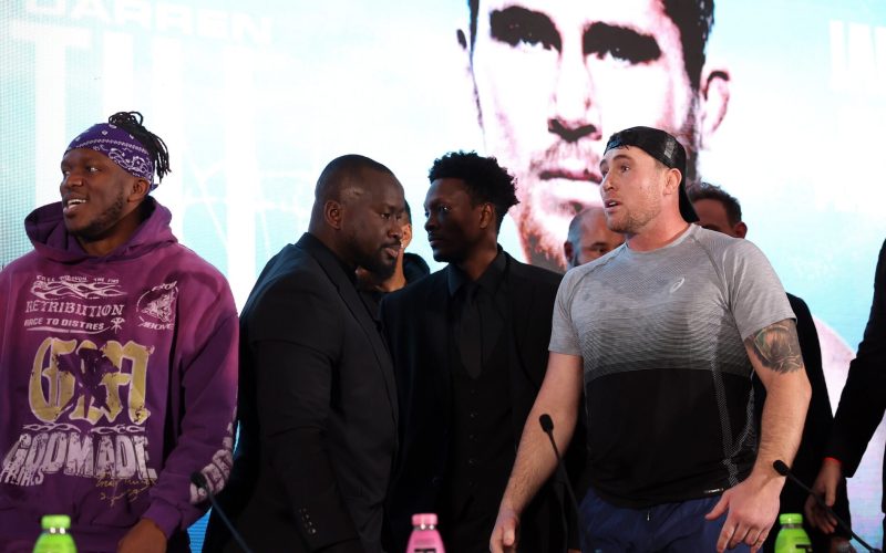 KSI laughs off Tommy Fury’s claim he’s pulling out of Darren Till Misfits Boxing fight over head kick concerns