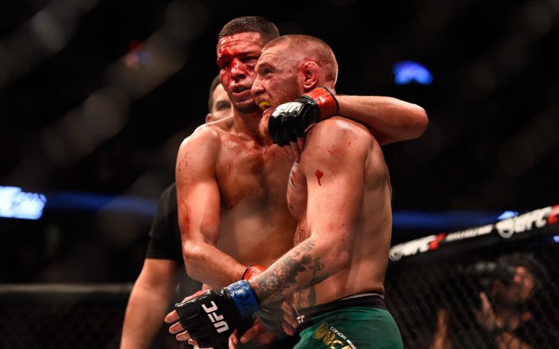 Nate Diaz puts Conor McGregor rivalry aside to laugh at embarrassingly awkward moment from UFC 310