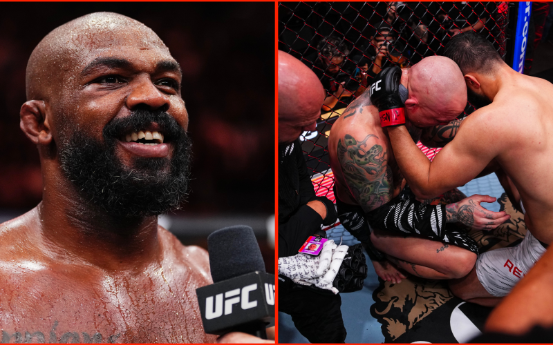 Jon Jones trolls former rivals with four-word tweet while watching UFC 310