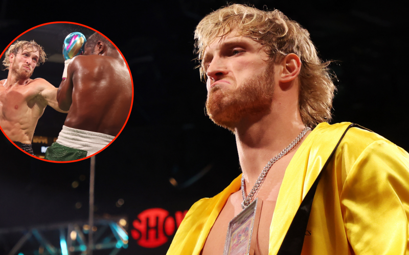 ‘He’s hurt’… Logan Paul unleashed barrage of punches when he thought he was about to KO Floyd Mayweather