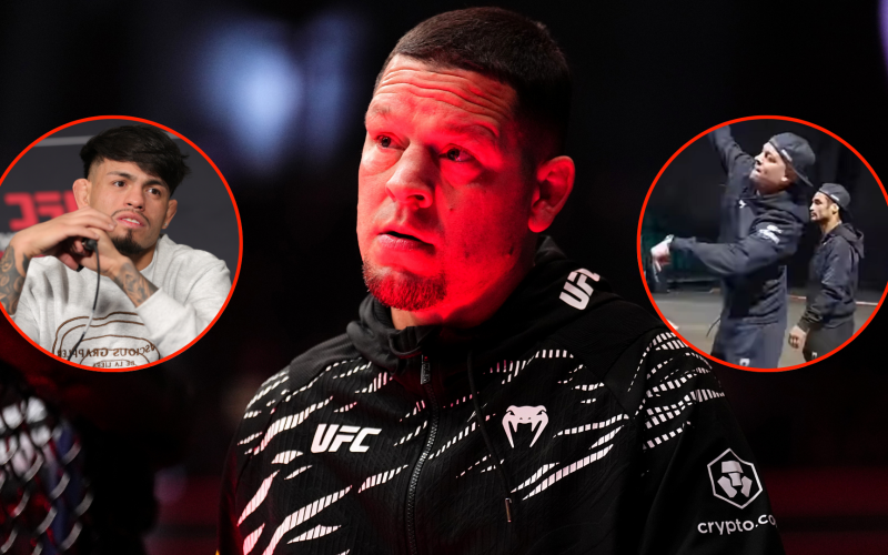 Nate Diaz defended by flyweight star who witnessed Islam Makhachev water bottle fight ahead of UFC 310