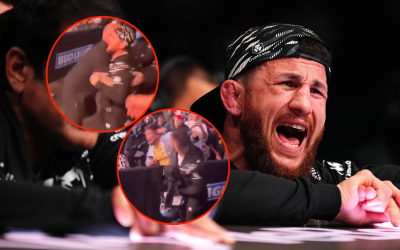 Merab Dvalishvili in yet another altercation with fan at UFC 310 after watching teammate lose