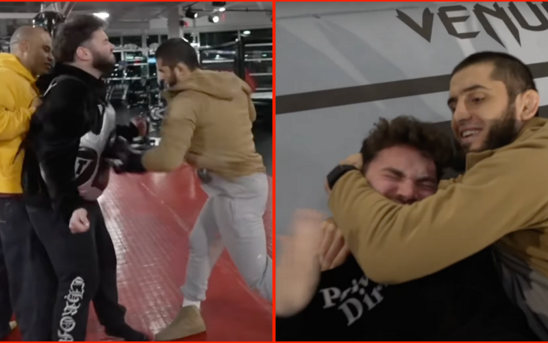 Islam Makhachev brutalises Kick streamer Adin Ross with rare submission and power punch ahead of UFC 311