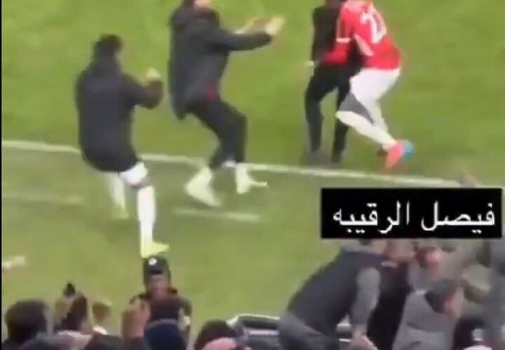 Moment Tottenham flop injures his own manager with ‘red card tackle’ as he celebrates trophy months after leaving Spurs