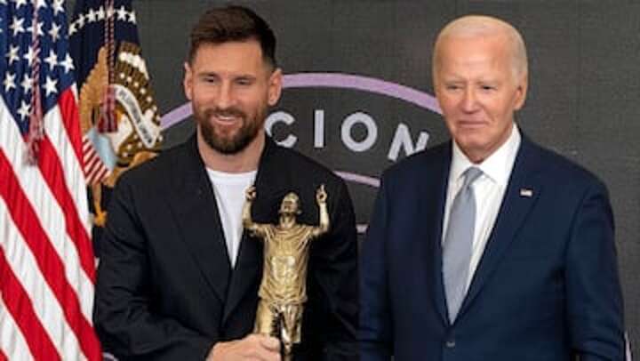 What is the Presidential Medal of Freedom, the award Biden has given to Messi?