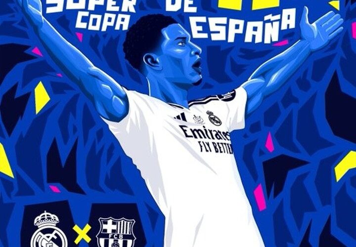 Real Madrid pre-match poster for Super Copa Finale: 🙌 IT’S MATCHDAY! 🙌