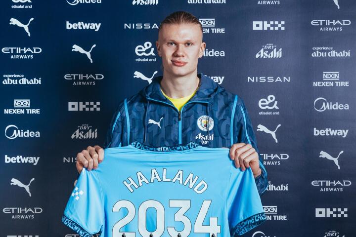 Erling Haaland responds to Real Madrid and Barcelona question after signing new contract