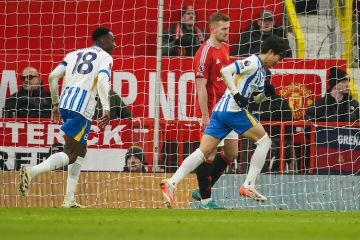 Man Utd 1-3 Brighton: Bruno nets pen, Minteh, Mitoma & Rutter break down Devils