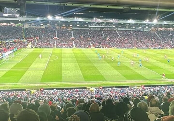 Rashford takes in Utd’s UEL clash with Rangers from the stands at Old Trafford