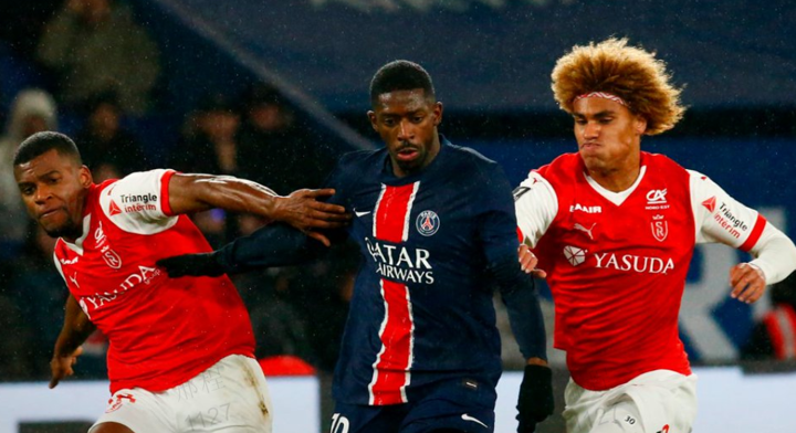 PSG 1-1 Stade DE Reims: PSG’s 5-game winning run ends despite Dembele scores