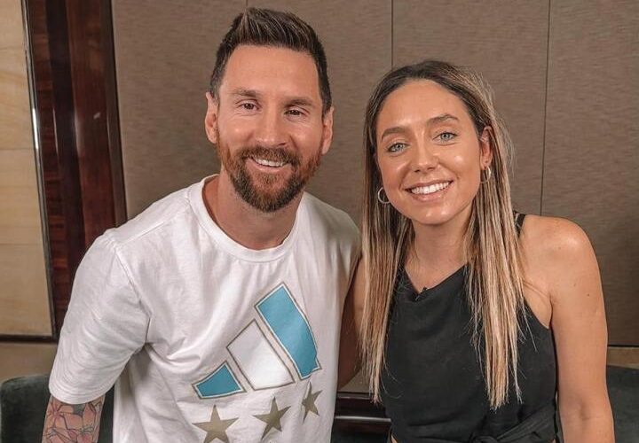 Glamorous sports presenter breaks silence on Lionel Messi affair rumours after ‘flirty look’ between pair went viral