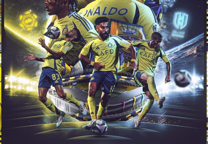 Al-Nassr released a pre-match poster for Al-Okhdood clash