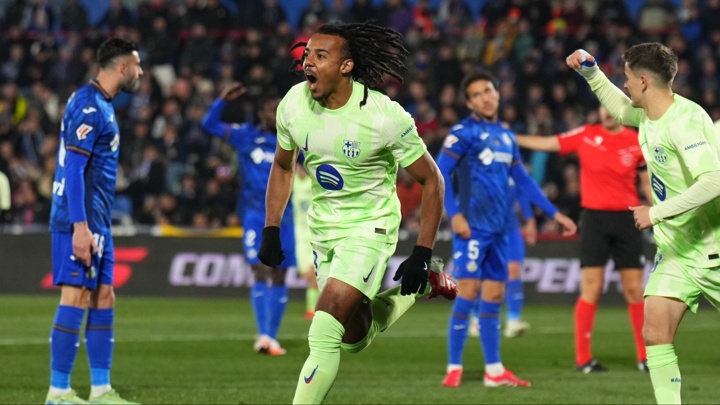 (WATCH) Jules Kounde hands Barcelona early lead at Getafe