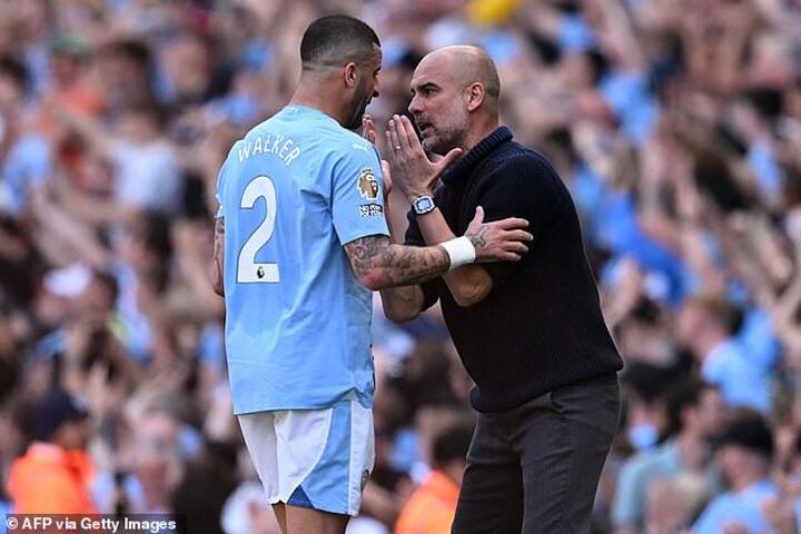 Pep 4-word parting message to Walker as Man City captain leaves for AC Milan