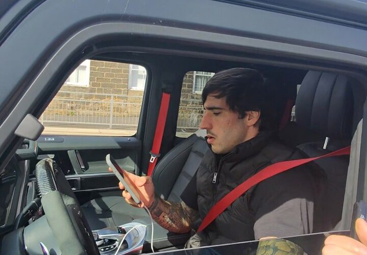 Trio of footballers caught using mobiles behind the wheel