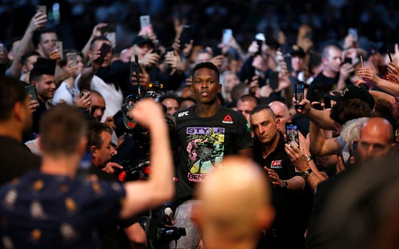 Israel Adesanya performed dance routine before knocking out Robert Whittaker to become UFC champion in front of record-breaking crowd